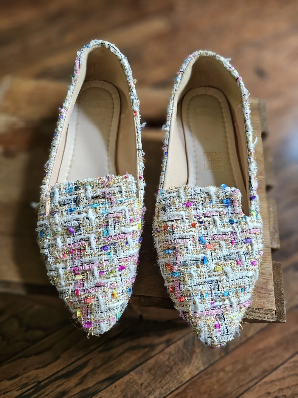 Multi-Color Textured Flats - Picture 2 of 3
